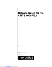 Nortel CMTS 1000 V2.1 Release Note