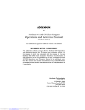 Northstar 961 User Manual