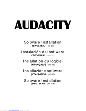 Numark Audacity Software Installation Manual