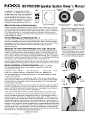 Nxg PRO 1030 User Manual