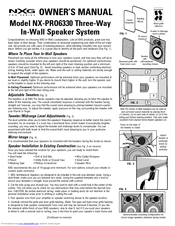 Nxg PRO 6330 Owner's Manual