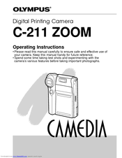 Olympus CAMEDIA C-211 Zoom Operating Instructions Manual