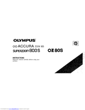 Olympus 800 Superzoom 800 Manuals Manualslib