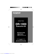 Olympus DR 1000 - Directrec Dictation Kit Instructions Manual