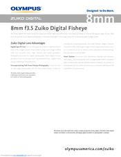 Olympus 8mm f3.5 Zuiko Digital Fisheye Brochure