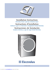 Electrolux EWMED70J IW Installation Instructions Manual