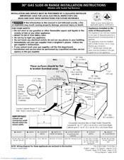 Electrolux EW30GS75KS Installation Instructions Manual
