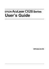 Epson Aculaser CX28DN Series User Manual