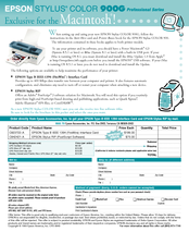 Epson Stylus COLOR 900G User Manual