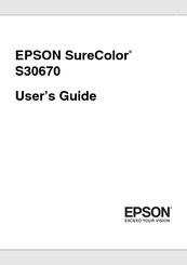 Epson SureColor S30670 User Manual