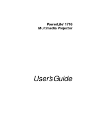 Epson PowerLite 1716 User Manual