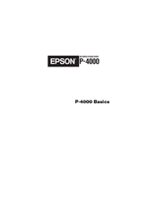 Epson P-4000 Basic Manual