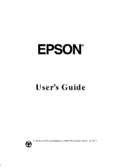 Epson ActionTower 2000 User Manual