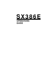 TRIGEM SX386E Operation Manual