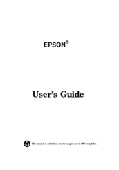 Epson Equity 4 User Manual