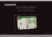 Garmin nuvi 3500 series Quick Start Manual