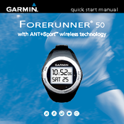 Garmin Forerunner 50 Quick Start Manual