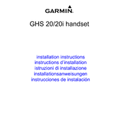 Garmin GHS 20i Installation Instructions Manual