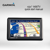 Garmin NUVI 1490TV Quick Start Manual