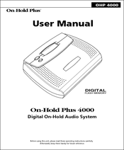 On-Hold Plus OHP 4000 Series User Manual