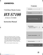 Onkyo HT-S7100 Instruction Manual