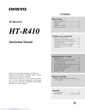 Onkyo HT-R410 Instruction Manual