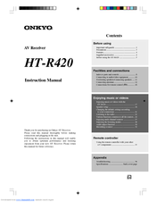 Onkyo HT-S670 Instruction Manual