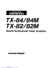 Onkyo TX-82 Instruction Manual