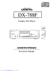Onkyo DX-788F Instruction Manual