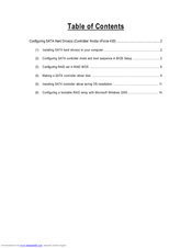 Optima WorkPro K8X Supplementary Manual