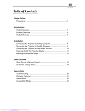 Optoma EzPro710 User Manual