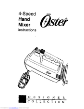 Oster 2502 Instructions Manual