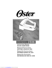 Oster 2506 Instruction Manual