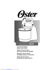 Oster 2604 Instruction Manual