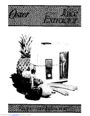 Oster 3161 Recipes & Instructions