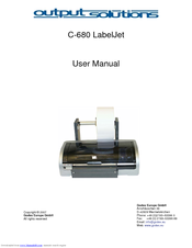 Output Solutions C-680 LableJet User Manual