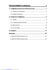Output Solutions EZ-2P Programmer's Manual