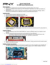 PNY 8200 Quick Install Manual