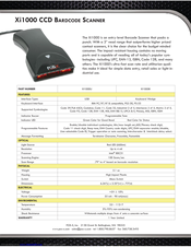 POS-X Xi1000 Specifications