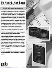 PSB CustomSound CW363 Specifications