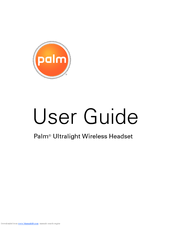 Palm 3269WW - Ultralight Wireless Headset Accessories User Manual