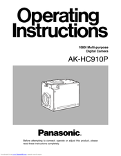 Panasonic AKHC910P - COLOR CAMERA Operating Instructions Manual