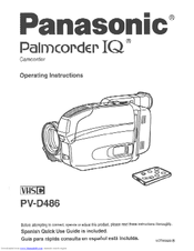 Panasonic Palmcorder PV-D486 User Manual