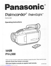 Panasonic PVL568D - VHS-C CAMCORDER User Manual