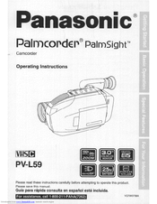 Panasonic Palmcorder PV-L59 User Manual