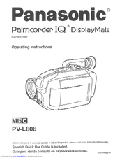 Panasonic Palmcorder IQ PV-L606 User Manual