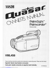 Quasar Vml458 Vhs C Camcorder Manuals Manualslib