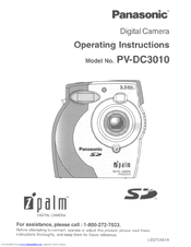 Panasonic PVDC3010 - DIGITAL STILL CAMERA User Manual