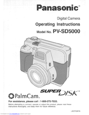 Panasonic PVSD5000 - SUPER DISK DIGITAL C User Manual