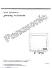 Panasonic CT-13R23 Operating Instructions Manual